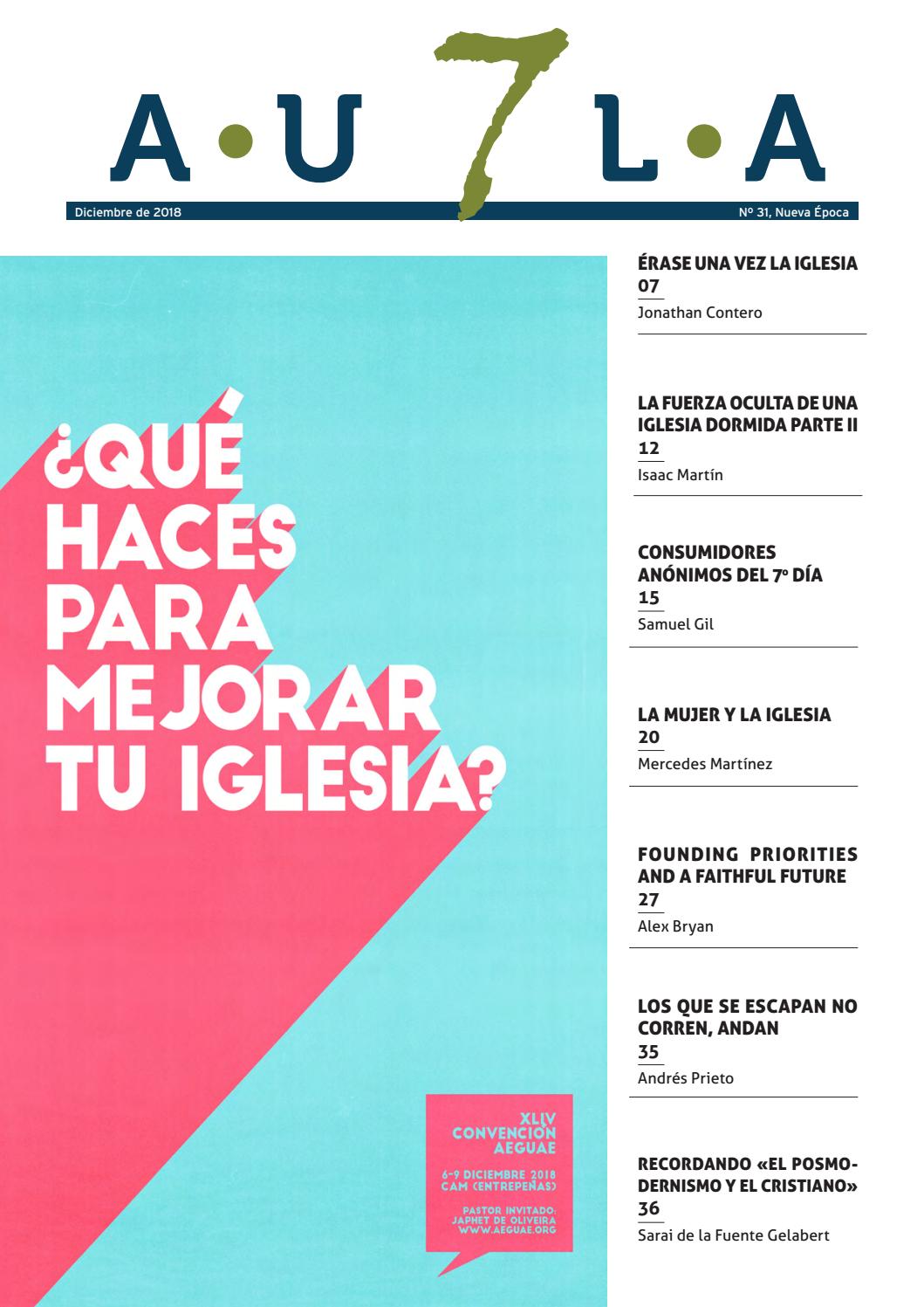 AULA 7 NÚMERO 31 / DICIEMBRE DE 2018