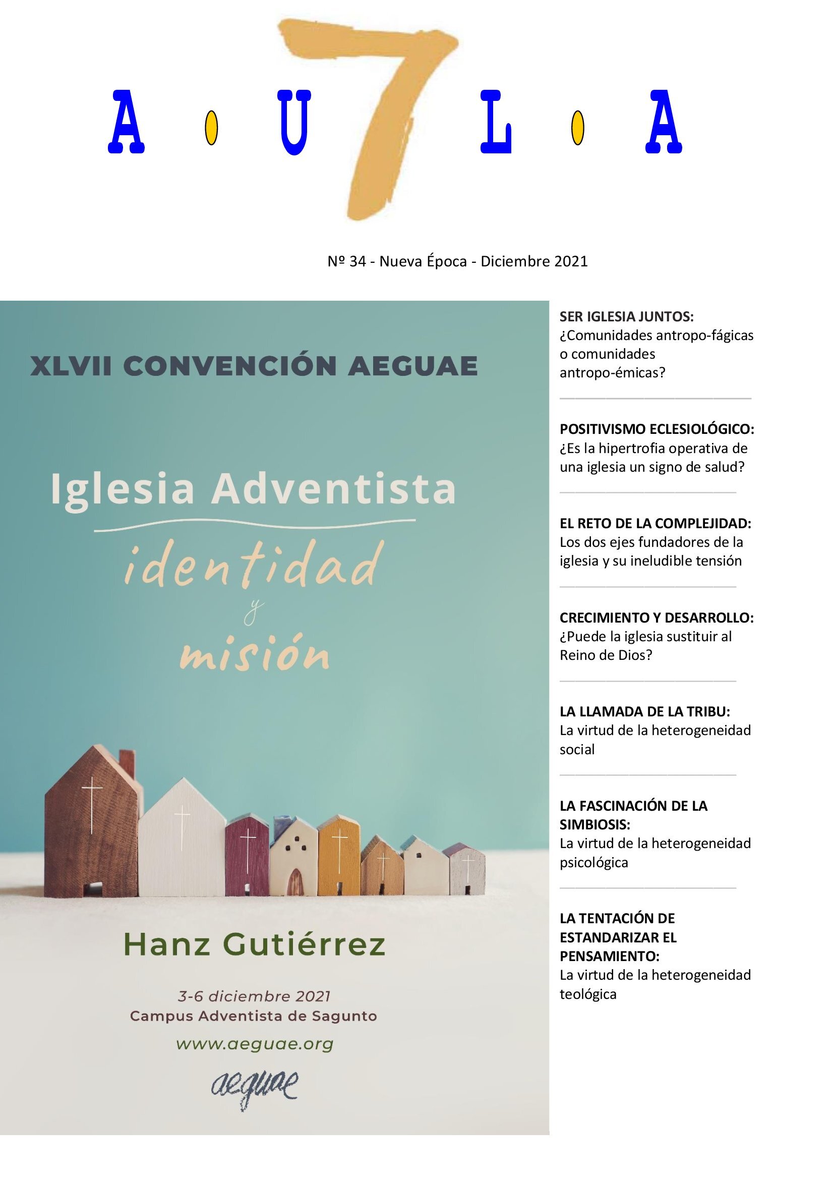 AULA 7 NÚMERO 34 / DICIEMBRE 2021